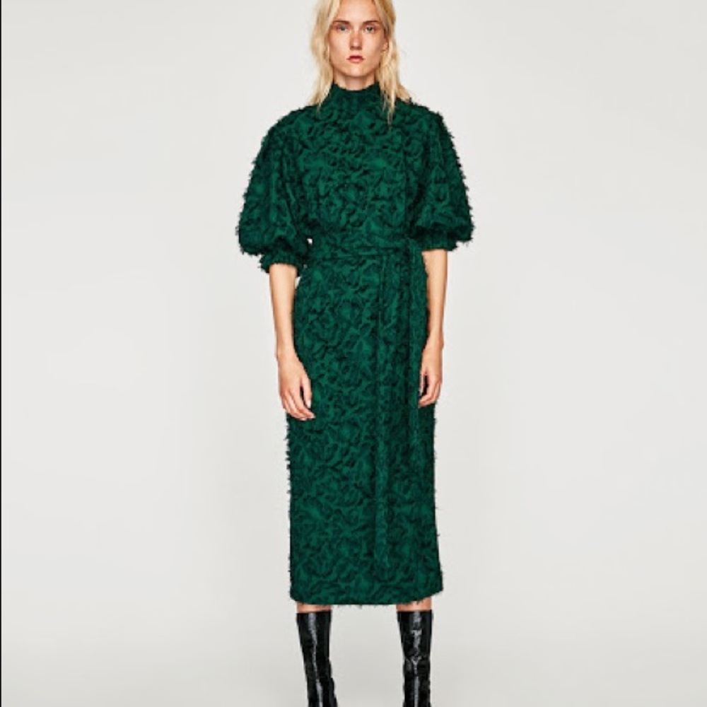 ZARA green dress